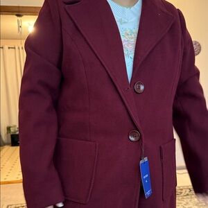 Women's Burgundy Coat